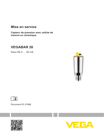 Mode d'emploi | Vega VEGABAR 28 Pressure sensor with switching function Operating instrustions | Fixfr