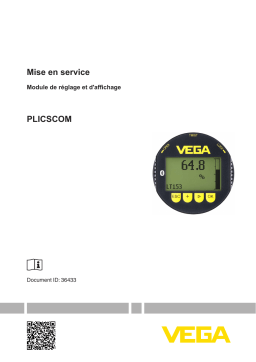 Vega PLICSCOM Pluggable display and adjustment module for plics® sensors Operating instrustions
