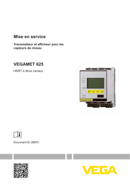 Vega VEGAMET 625 Controller and display instrument for level sensors Operating instrustions