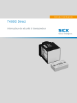 SICK T4000 Direct Operating instrustions