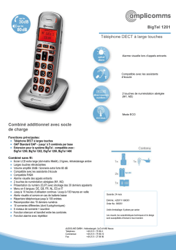 Amplicomms BigTel 1201 Operating instrustions