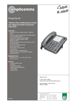 Amplicomms PowerTel 90 Operating instrustions