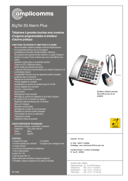 Amplicomms BIGTEL 50 ALARM PLUS Operating instrustions