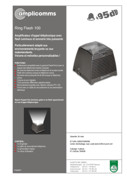 Amplicomms Ring Flash 100 Operating instrustions