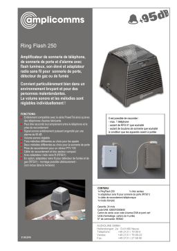 Amplicomms Ring Flash 250 Operating instrustions