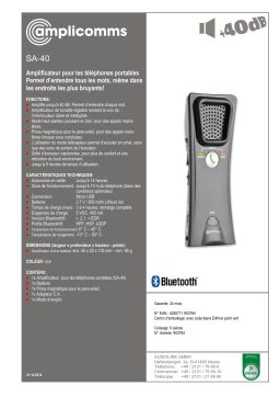 Amplicomms SA-40 Operating instrustions