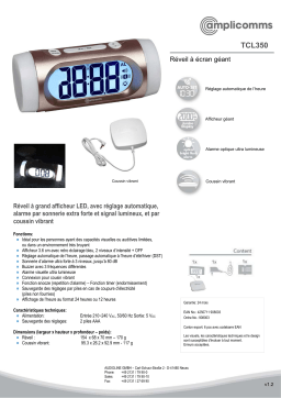 Amplicomms TCL 350 Operating instrustions