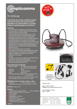 Amplicomms TV 2510NL Operating instrustions