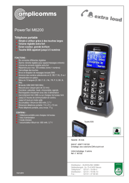 Amplicomms PowerTel M6200 Operating instrustions