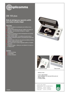 Amplicomms DB 100 plus Operating instrustions
