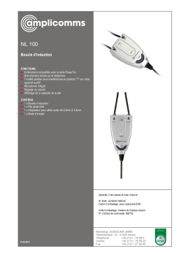 Amplicomms NL 100 Operating instrustions