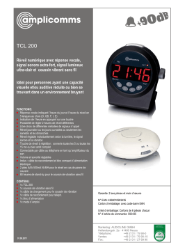 Amplicomms TCL 200 Operating instrustions