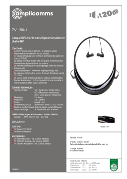 Amplicomms TV 150-1 Operating instrustions