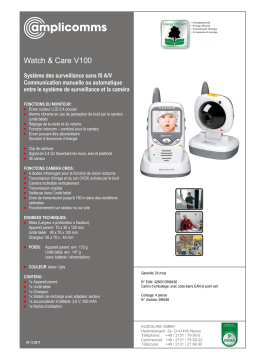 Amplicomms Watch & Care V100 Operating instrustions