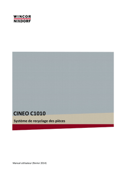 Wincor Nixdorf CINEO C1010 Manuel utilisateur