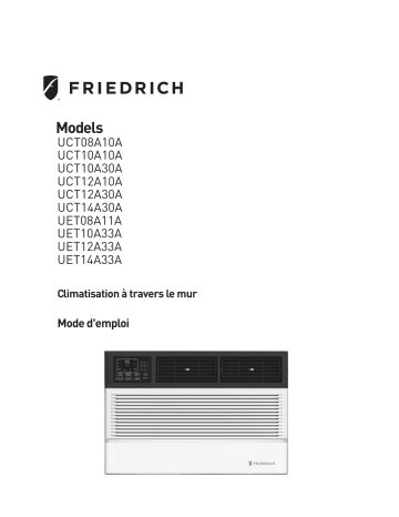 Mode d'emploi | Friedrich UCT08A10A Manuel utilisateur | Fixfr