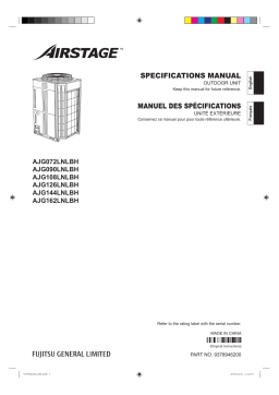 Fujitsu AJG108LNLBH Manuel utilisateur