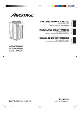 Fujitsu AOUA120RLBV1 Manuel utilisateur