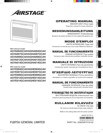 AGYE009GCAH | AGYA014GCAH | AGHA009GCAH | AGYE007GCAH | AGYE004GCAH | AGYA012GCAH | AGHE009GCAH | AGHE014GCAH | AGHE012GCAH | AGYA009GCAH | AGHE007GCAH | AGYE012GCAH | AGHE004GCAH | AGHA007GCAH | AGYE014GCAH | Mode d'emploi | Fujitsu AGHA004GCAH Manuel utilisateur | Fixfr