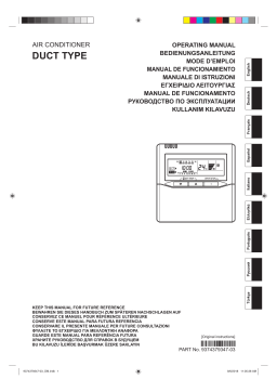 Fujitsu ARYC45LCTU Manuel utilisateur