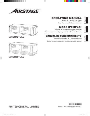 ARUH72TLAV | Mode d'emploi | Fujitsu ARUH96TLAV Manuel utilisateur | Fixfr