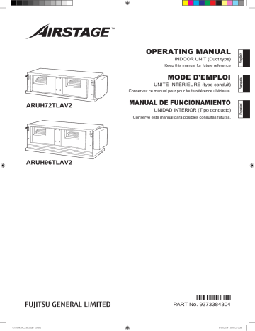 ARUH72TLAV2 | Mode d'emploi | Fujitsu ARUH96TLAV2 Manuel utilisateur | Fixfr