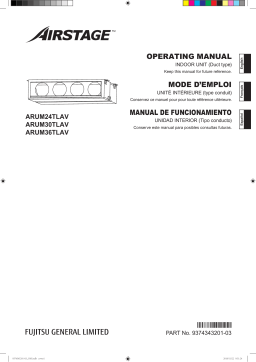 Fujitsu ARUM24TLAV Manuel utilisateur