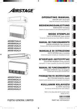 Fujitsu ARXD24GALH Manuel utilisateur