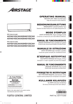 Fujitsu ASYA014GCAH Manuel utilisateur