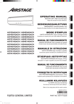 Fujitsu ASYE04GACH Manuel utilisateur