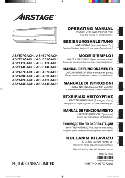 Fujitsu ASYE14GACH Manuel utilisateur