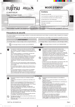 Fujitsu ASU18RLB Manuel utilisateur