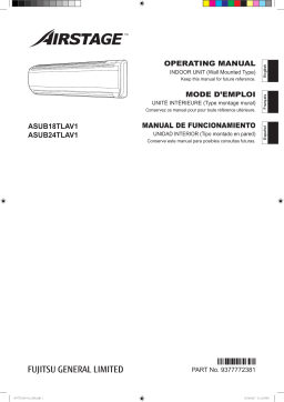 Fujitsu ASUB18TLAV1 Manuel utilisateur