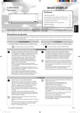 Fujitsu ASYG07LMCE Manuel utilisateur