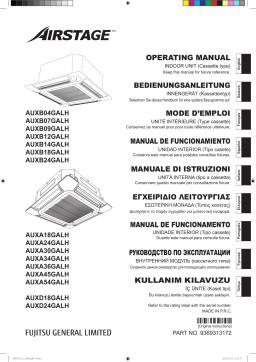 Fujitsu AUXB04GALH Manuel utilisateur