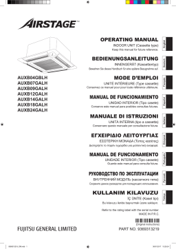 Fujitsu AUXB04GBLH Manuel utilisateur