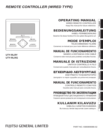 Mode d'emploi | Fujitsu UTY-RLRG Manuel utilisateur | Fixfr