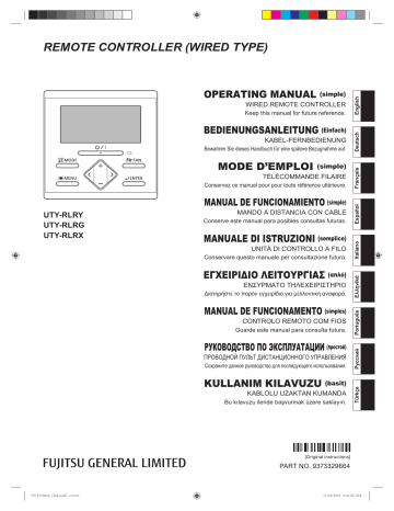 Mode d'emploi | Fujitsu UTY-RLRG Manuel utilisateur | Fixfr