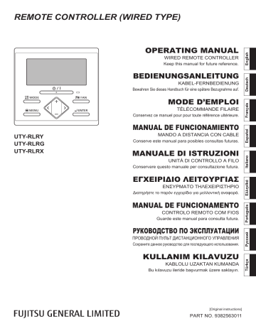 Mode d'emploi | Fujitsu UTY-RLRG Manuel utilisateur | Fixfr