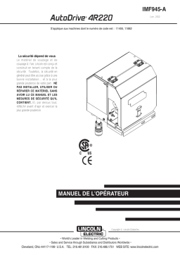 Lincoln Electric AutoDrive 4R220 - 11956 Manuel utilisateur