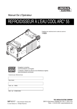 Lincoln Electric Cool Arc 55 - 11857 Manuel utilisateur