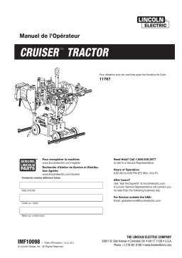 Lincoln Electric Cruiser - 11910 Manuel utilisateur