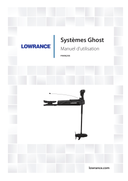 Lowrance Ghost Trolling Motor Manuel utilisateur