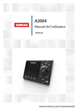 Simrad A2004 Manuel utilisateur