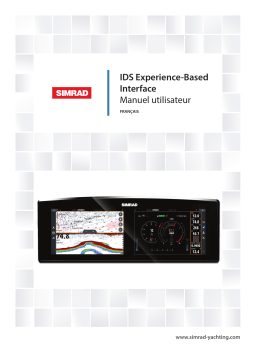 Simrad IDS Experience-Based Interface Manuel utilisateur