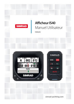 Simrad IS40 Display Manuel utilisateur