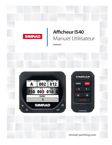 Mode d'emploi | Simrad IS40 Display Manuel utilisateur | Fixfr