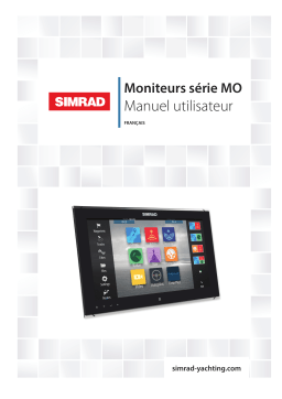 Simrad MO Series Monitors Manuel utilisateur