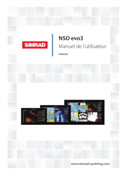 Simrad NSO evo3 Manuel utilisateur