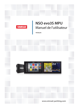 Simrad NSO evo3S MPU Manuel utilisateur